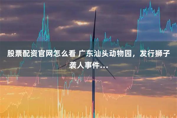 股票配资官网怎么看 广东汕头动物园，发行狮子袭人事件…